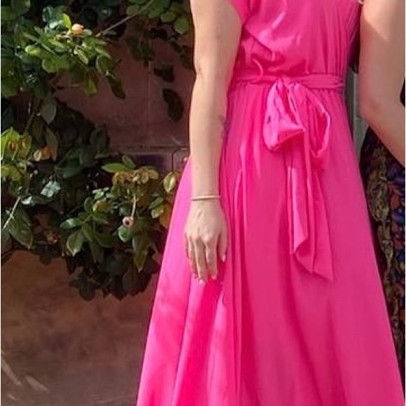 Hot pink maxi Meghan LA wrap dress - Picture 2 of 7